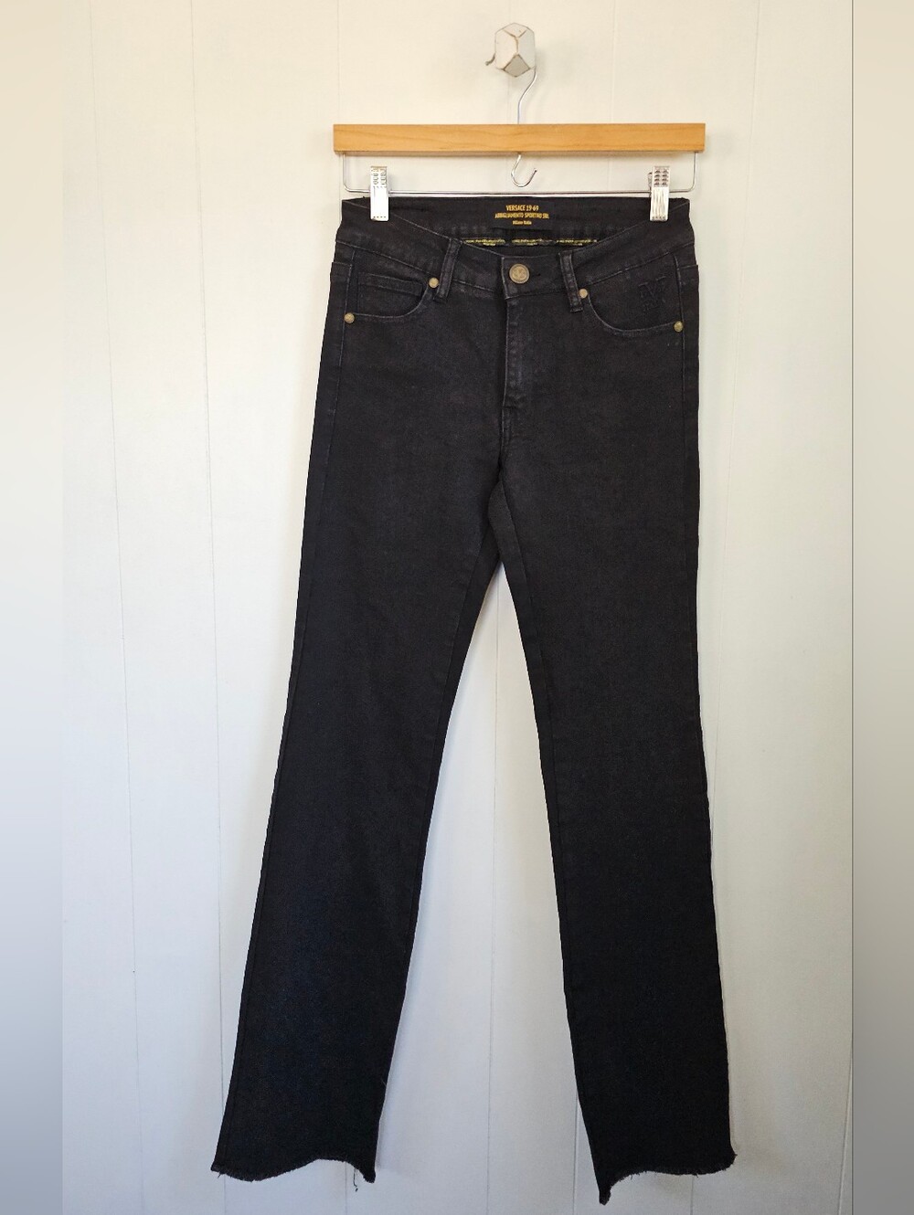 V 19-69 Black Denim Bootcut